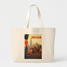 Vintage Travel Poster, Great Britain, England Bag