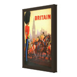 Vintage Travel Poster, Great Britain, England Gallery Wrap Canvas
