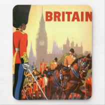 Vintage Travel Poster, Great Britain, England Mouse Pad