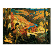 Vintage Travel Poster, In Old Kentucky, NC Wyeth Postcard