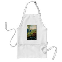 Vintage Travel Poster, Isle of Capri, Italy Italia Apron