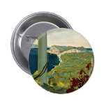 Vintage Travel Poster, Isle of Capri, Italy Italia Button