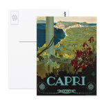 Vintage Travel Poster, Isle of Capri, Italy postcards