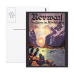 Vintage Travel Poster, Land of the Midnight Sun Postcard