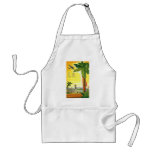 Vintage Travel Poster, Los Angeles, California Aprons