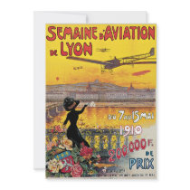 Vintage Travel Poster; Lyon, France Invite
