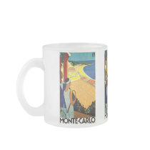 Vintage Travel Poster, Monte Carlo Coffee Mugs