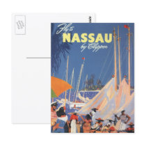 Vintage Travel Poster, Nassau, Florida Postcards
