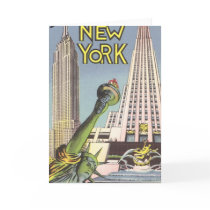 Vintage Travel Poster, New York City Cards