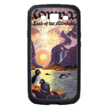 Vintage Travel Poster, Norway Land of Midnight Sun Galaxy S3 Covers