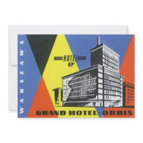 Vintage Travel Poster, Poland Announcements