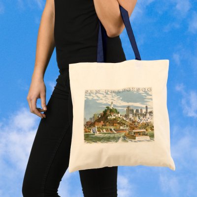 Vintage Travel Poster, San Francisco Bay Bag