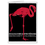 Vintage Travel Poster Zoologischer Garten Munchen cards