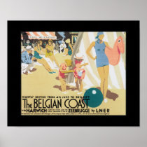Vintage Travel Posters - Belgian Coast LNER