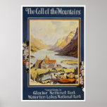 Vintage Travel Posters - Glacier National Park posters
