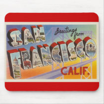 Vintage Travel San Francisco Mousepad