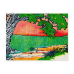 Vintage Tree Postcard