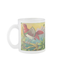 Vintage Tropical Bird Print Coffee Mug