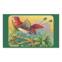 Vintage Tropical Bird Print Stickers