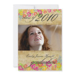Vintage Tropical flowers Graduations Party invitations
