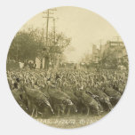 Vintage Turkey Farm Photograph Sticker