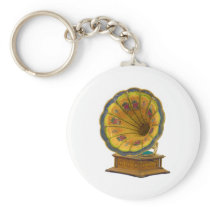 vintage turntable keychains