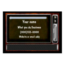 vintage tv business card