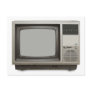 vintage tv set post card