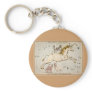 Vintage Unicorn Star Constellation  Map Keychains