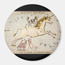 Vintage Unicorn Star Constellation  Map Fridge Magnet