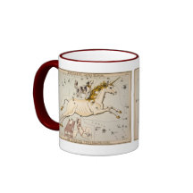 Vintage Unicorn Star Constellation  Map Mug