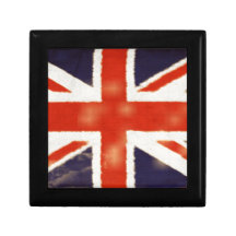 Vintage Union Jack Ceramic Tile Gift Box
