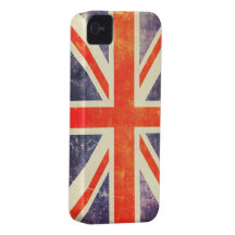Vintage Union Jack flag iPhone 4 Covers