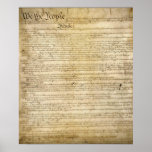 Vintage United States Constitution Print