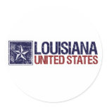 Vintage United States with Star – Louisiana Stickers