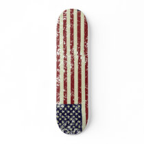 Vintage US Flag Skateboard