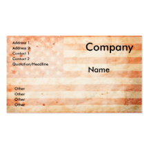 Vintage USA flag Business Card Template