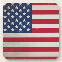 Vintage USA Flag Coasters