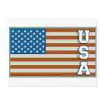 Vintage USA Flag Postcard