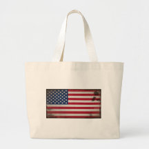 Vintage USA Flag Tote Bag