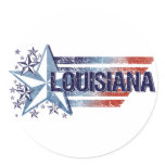 Vintage USA Flag with Star – Louisiana Sticker