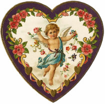Vintage Valentine Broach Pin Cut Out