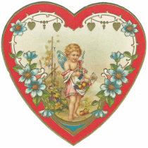 Vintage Valentine Broach Pin Photo Cutouts