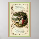Vintage Valentine Card ~ 1840 posters