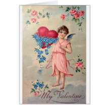 Vintage Valentine Card Reproduction Old fashioned,