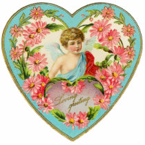 Vintage Valentine Pin Broach Acrylic Cut Outs