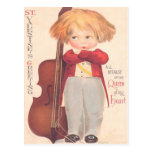 Vintage Valentine Queen of My Heart Post Card