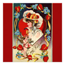 Vintage Valentine’s Day Invite
