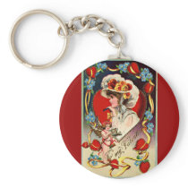 Vintage Valentine’s Day Key Chain