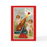 Vintage Valentine with Heart Cannon cards
